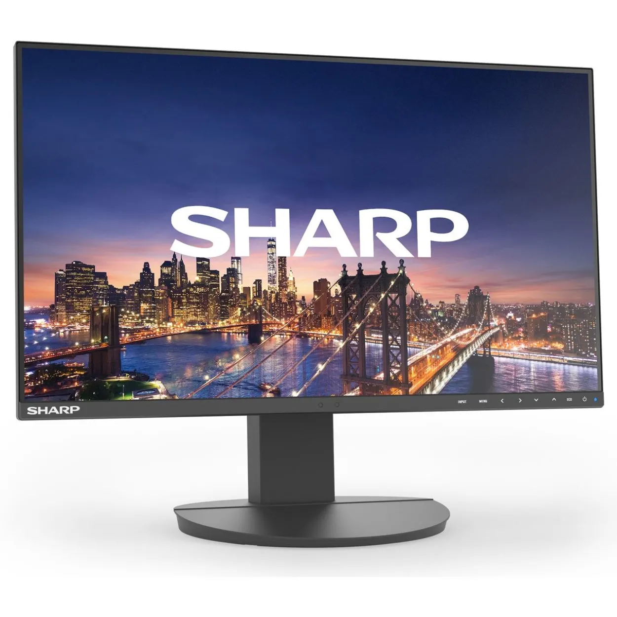 27" (68,58cm) Sharp MultiSync DD-EA272F-BK schwarz 1920x1080 1x DisplayPort 1.2 / 1xHDMI 1.4 / 1x USB-C mit Displayport / 1xVGA