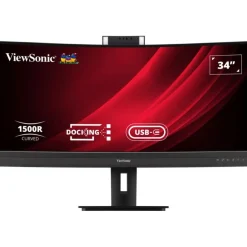 34" (86,36cm) ViewSonic VG3457CV schwarz 3440x1440 1x DisplayPort 1.2 / 1xUSB-C mit DisplayPort 1.2 / 2xHDMI 2.0