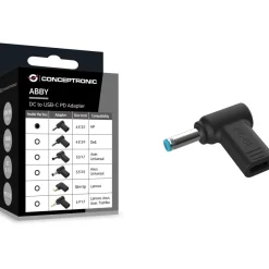Conceptronic Adapter USB-C -> DC, HP 4.5x3.0mm 18-20V sw