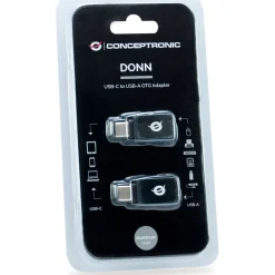Conceptronic Adapter USB-C -> USB-A 3.0 OTG,2 Stück grau