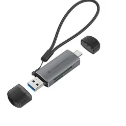 Conceptronic Card Reader USB-C/USB-A -> Micro SD/TF sw