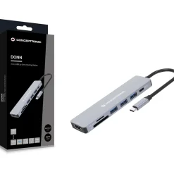 CONCEPTRONIC Dock USB-C->HDMI,USB3.0,100WPD 7-in-1 0.25m