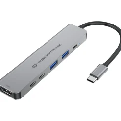 Conceptronic 6-1 Dock USB-C-><noscript><img width=