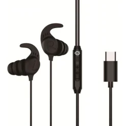 Conceptronic Headset In-Ear USB-C/Mikro/Ergono./+ 1.20m sw