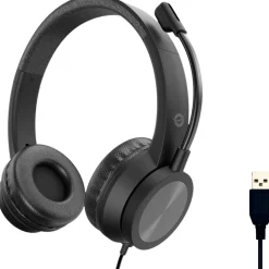 Conceptronic Headset USB-A Mikro,int.Bed.Stereo 2.0m sw