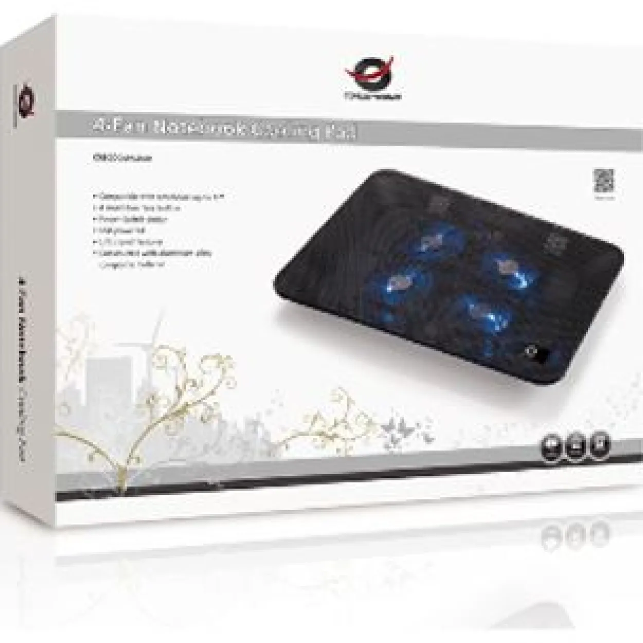 Conceptronic Kühlpad 43,2 cm 4-FAN