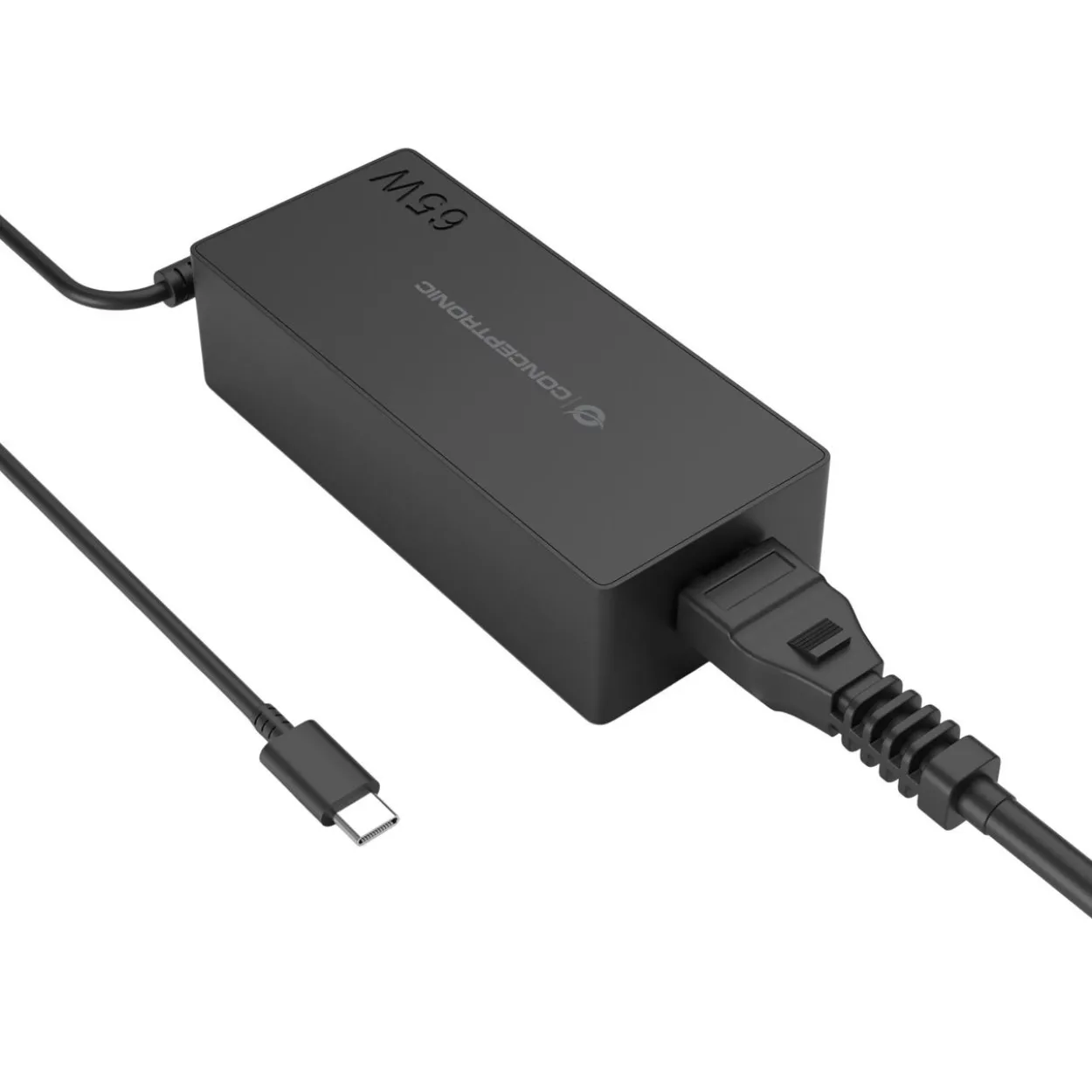Conceptronic Ladegerät 1Port GaN USB-C 65WPD3.0/PPS sw