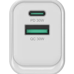 Conceptronic Ladegerät 2Port 33W,1xUSB-C,1xUSB-A weiß