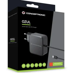 Conceptronic Ladegerät 1Port 100W, GaN USB-C Desk PD sw