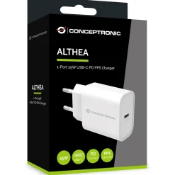 Conceptronic Ladegerät 1Port 25W,1xUSB-C PD 1.3A weiss