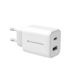 Conceptronic Ladegerät 2Port 33W,1xUSB-C PD weiss