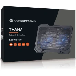 Conceptronic THANA 01B Notebook Cooling Pad, bis 15.6