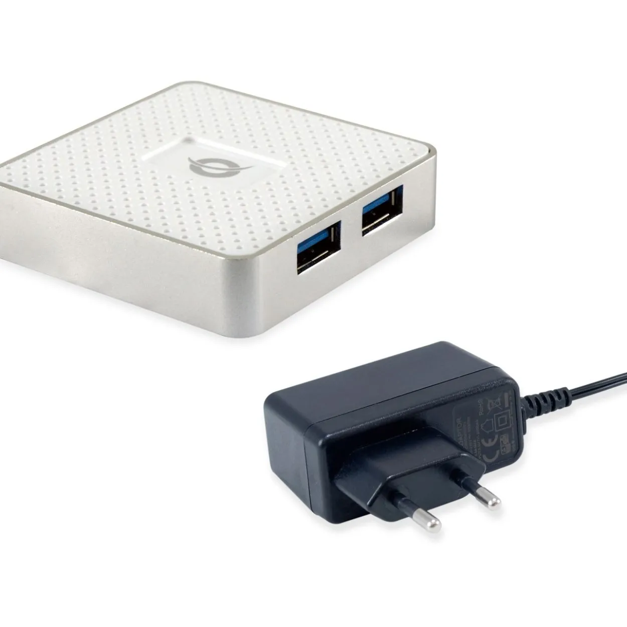 Conceptronic USB-Hub 4Port USB3.0 mit Power Adapter