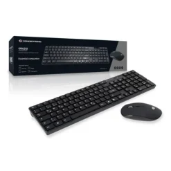 Conceptronic Wireless Keyboard+Mouse,DE, schwarz