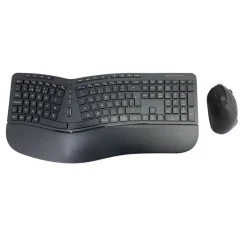 Conceptronic Wireless Keyboard+Mouse,ergo, portugiesisches Layout, kabellos