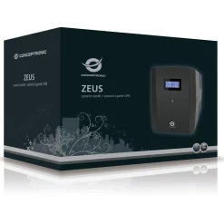 Conceptronic ZEUS 1200VA 720W USV, IEC + Schutzkontakt Bulk