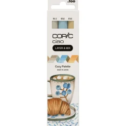 COPIC Ciao Cozy Palette Layoutmarker-Set farbsortiert 1,0 + 6,0 mm, 3 St.