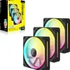 Corsair iCUE Link LX120 RGB Starter Kit 3er-Pack 120x120x25mm 400-2400 U/min 10-36 dB(A) schwarz