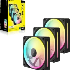 Corsair iCUE Link LX120 RGB Starter Kit 3er-Pack 120x120x25mm 400-2400 U/min 10-36 dB(A) schwarz