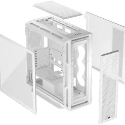 Corsair iCue 5000T TG Midi Tower ohne Netzteil weiss