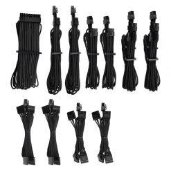 Corsair Premium Pro Sleeved Kabel-Set (Gen 4), schwarz
