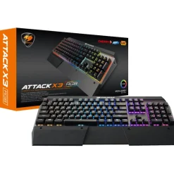 Cougar Attack X3 RGB Speedy CHERRY MX RGB Speed-Silver USB Deutsch schwarz (kabelgebunden)