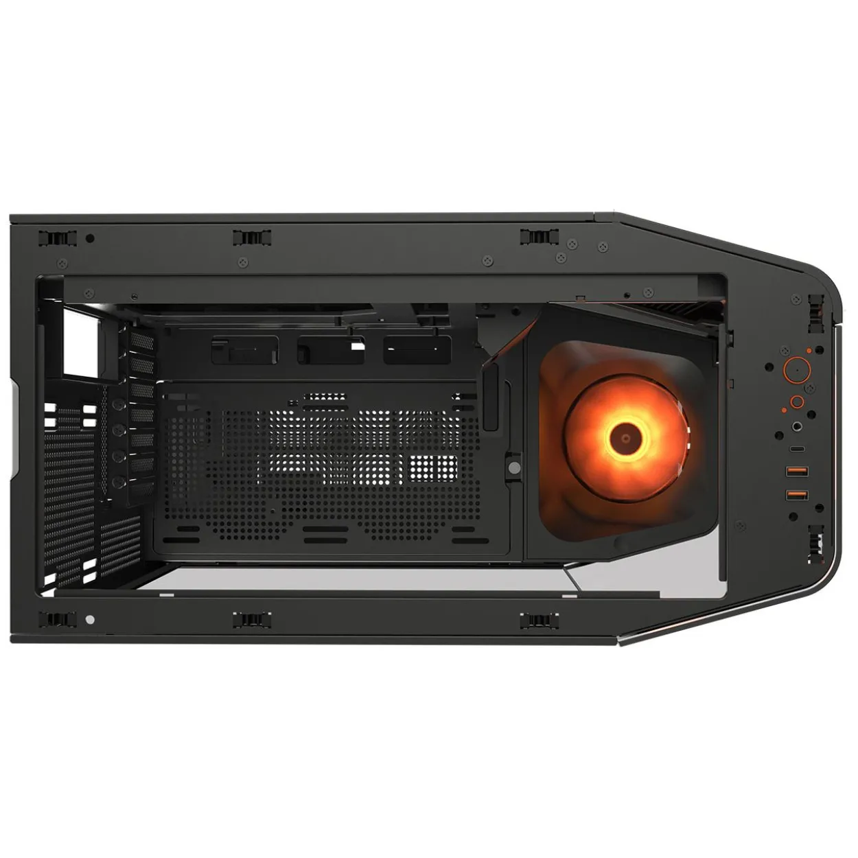 Cougar FV270 Midi Tower ohne Netzteil schwarz