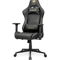 Cougar Gaming-Stuhl Armor One V2 Gold, Schwarz