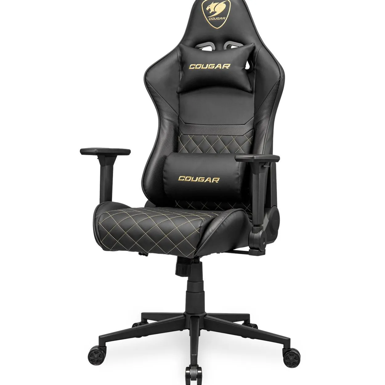 Cougar Gaming-Stuhl Armor One V2 Gold, Schwarz
