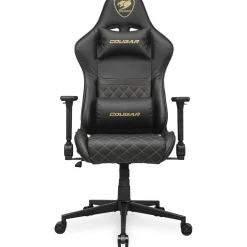 Cougar Gaming-Stuhl Armor One V2 Gold, Schwarz