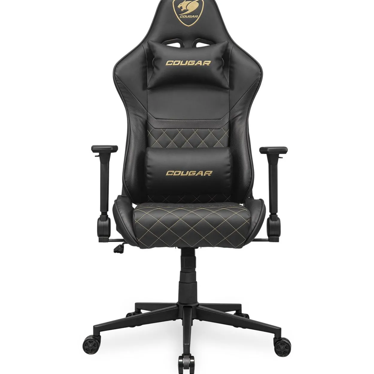 Cougar Gaming-Stuhl Armor One V2 Gold, Schwarz
