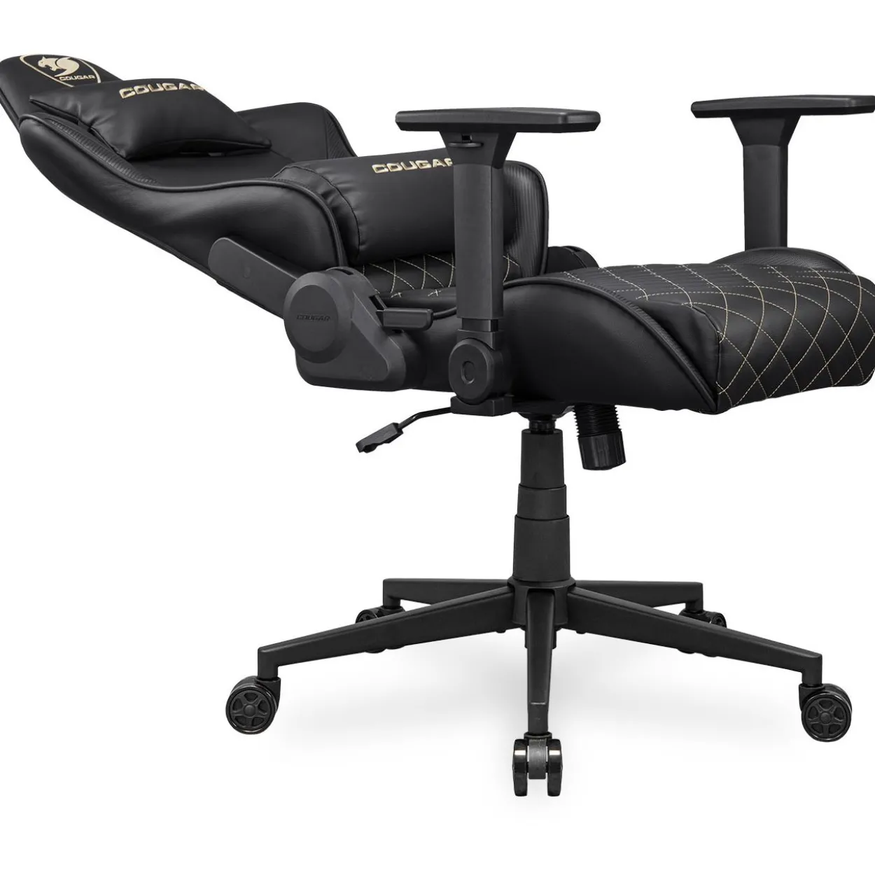 Cougar Gaming-Stuhl Armor One V2 Gold, Schwarz