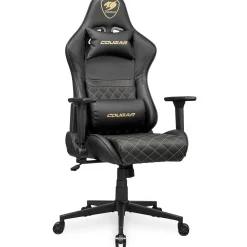 Cougar Gaming-Stuhl Armor One V2 Gold, Schwarz