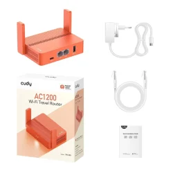 Cudy AC1200 WLAN-Router Schnelles Ethernet Orange