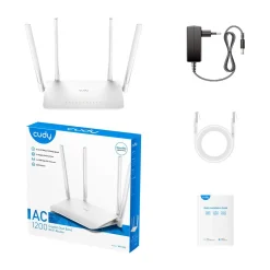 Cudy WR1300 WLAN-Router Gigabit Ethernet Dual-Band (2,4 GHz/5 GHz) Weiß