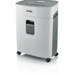 DAHLE PaperSAFE 380 Aktenvernichter mit Partikelschnitt P-4, 4 x 12 mm, bis 15 Blatt, lichtgrau