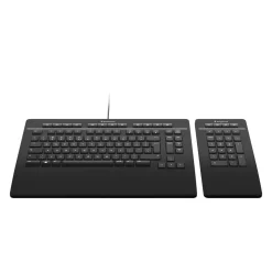 3Dconnexion Keyboard Pro mit Nummernfeld USB Deutsch (CH) schwarz (kabelgebunden)