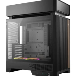 Deepcool CL660 (schwarz/holz, Tempered Glass)