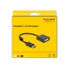 Delock Adapter DP 1.2 St zu DVI Bu 4K Aktiv schwar