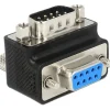 DeLOCK Adapter D-Sub 9Pin Stecker auf Buchse 90° gewinkelt