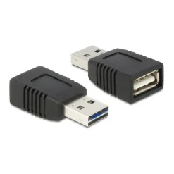Delock Adapter EASY USB 2.0-A Stecker zu USB 2.0-A Buchse nur Ladefunktion