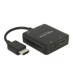 Delock Adapterkabel HDMI-A Stecker > HDMI + Audio Extractor 4K 60 Hz