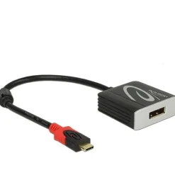 Delock Adapterkabel USB Type-CÖ Stecker > Displayport Buchse schwarz DP-Alt Mode