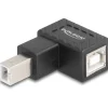 Delock Adapter USB 2.0 B Stecker zu B Buchse 90 grad gew. unten