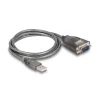 Delock Adapter USB 2.0 Typ-A zu 1 x Seriell RS-232 D-Sub 9 Pin Stecker 1 m