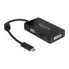 Delock Adapter USB Type-C Stecker > VGA / HDMI / DVI Buchse schwarz