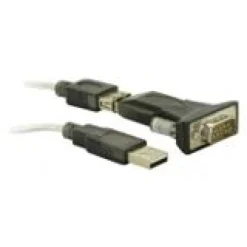 Delock Adapter USB zu Seriell 9-polig schwarz