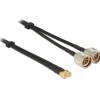 Delock Antennenkabel N Stecker > SMA Stecker Twinkabel RG-58 A/U 5 m
