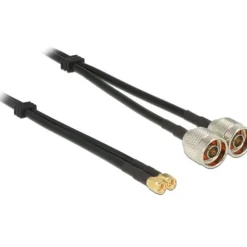 Delock Antennenkabel N Stecker > SMA Stecker Twinkabel RG-58 A/U 5 m