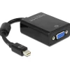 Delock Displayport 1.2 Adapter Mini Displayport Stecker auf VGA 15pol Buchse Schwarz Ferritkern